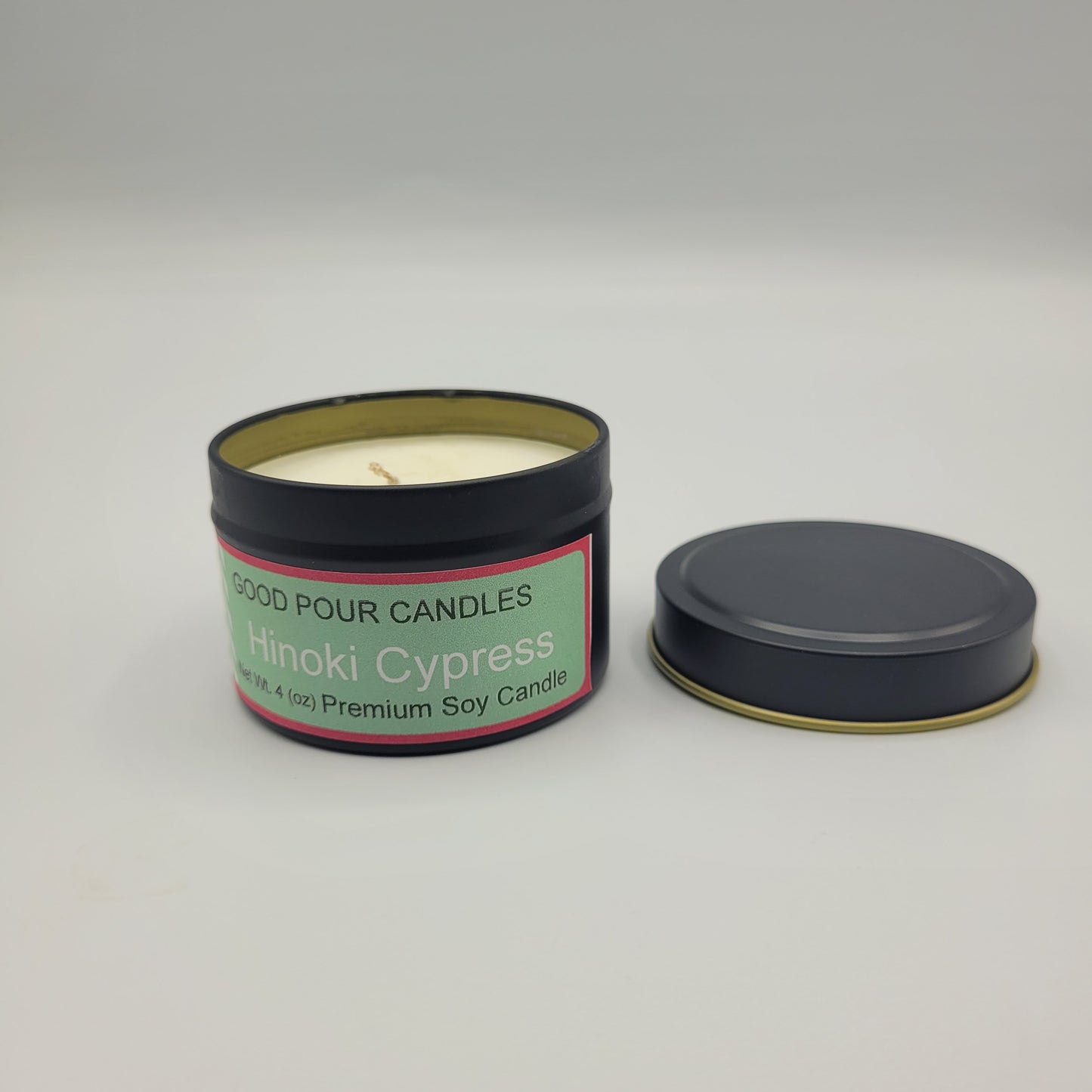 Hinoki Cypress 4 oz Travel Tin.