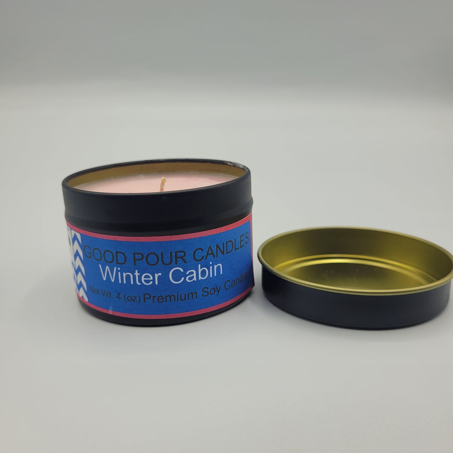 Winter Cabin 4 oz Travel Tin