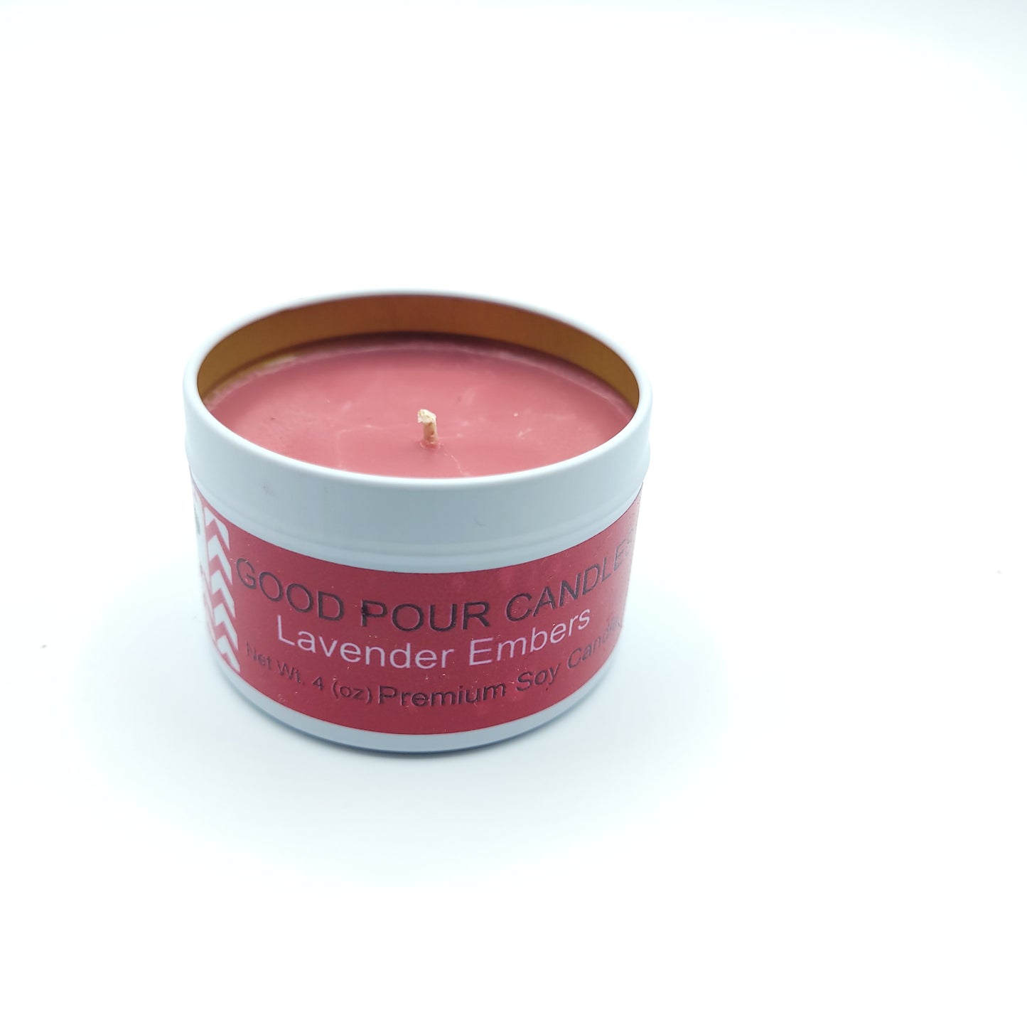 Lavender Embers 4 (oz) Travel tin premium Soy Candle by Good Pour Candles