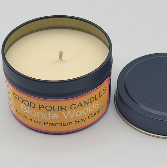 Blonde Woods 4 oz Travel Tin.