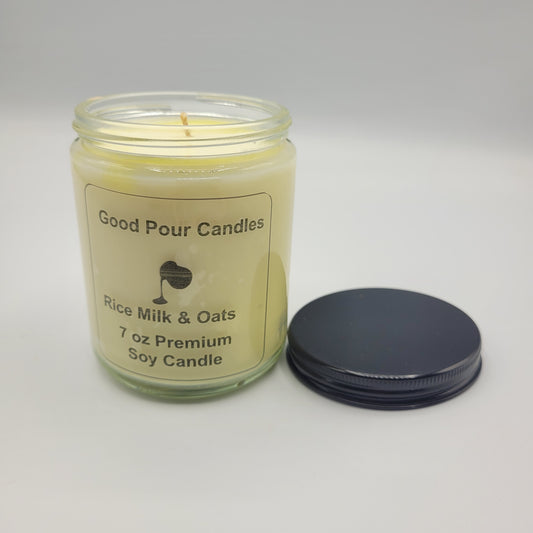 Rice-milk & Oats 7 oz Hand-Poured Soy Candle