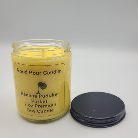Banana Pudding Parfait 7 oz Hand-Poured Soy Candle