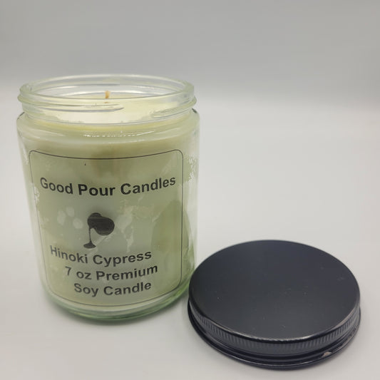 Hinoki Cypress 7 oz Hand-Poured Soy Candle