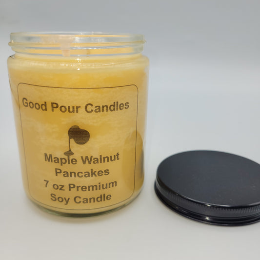 Maple Walnut Pancakes 7 oz Hand-Poured Soy Candle