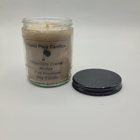 Chocolate Creme Brulee 7 oz Hand-Poured Soy Candle