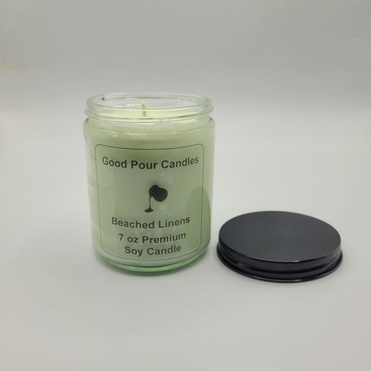 Beached Linens 7 oz Hand-Poured Soy Candle
