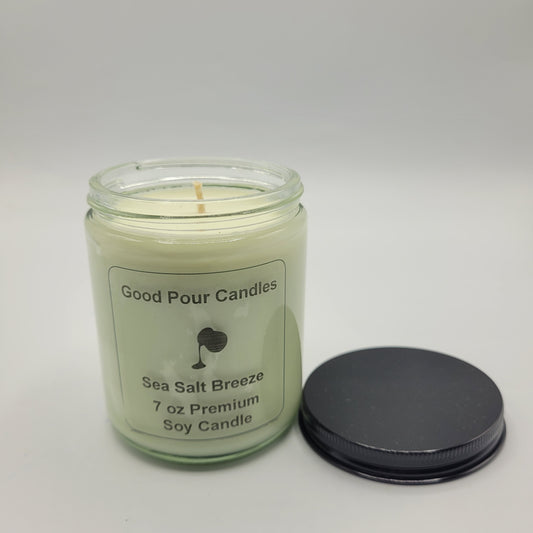 Sea Salt Breeze 7 oz Hand-Poured Soy Candle