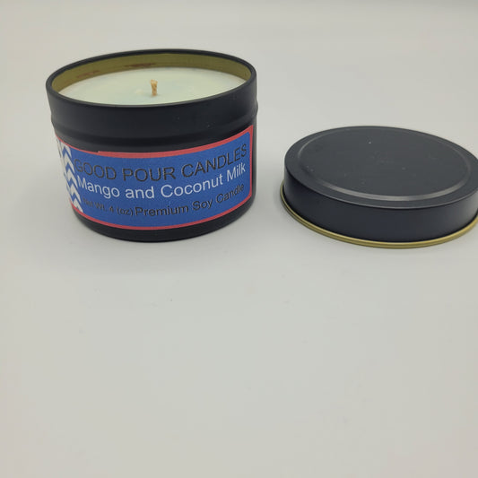 Mango and Coconut milk Travel Tin